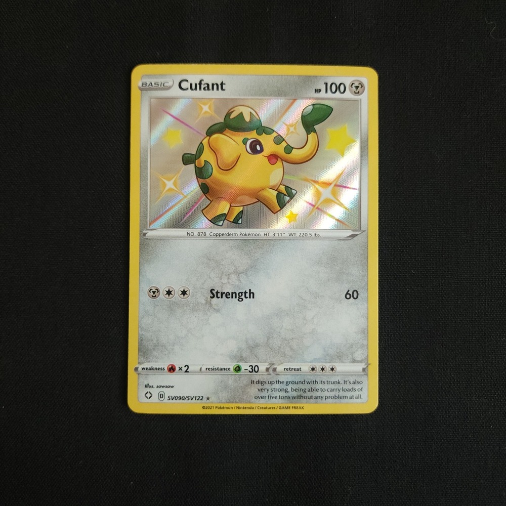Pokemon Trading Card Game Cufant Shiny Holo SV090/SV122 Rare Shining Fates